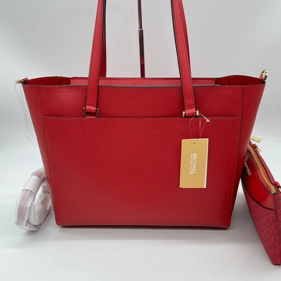 Michael Kors Large Maude Large 3 in 1 Tote Bag Flame